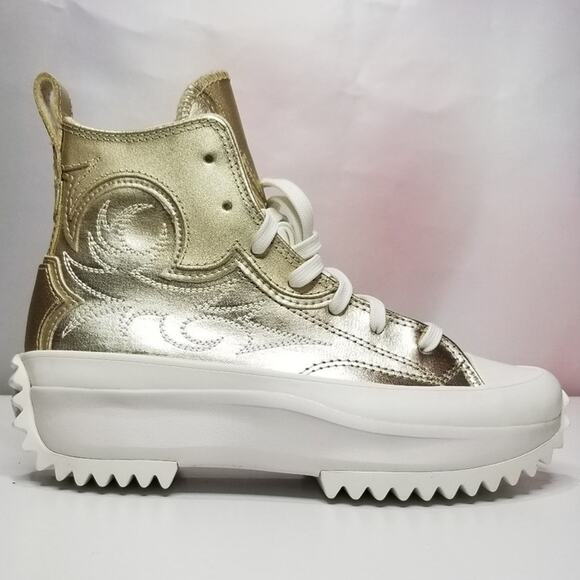 Converse Unisex Run Star Western Hikers Women's 6.5 Gold/ Silver A10333C NWT - Picture 5 of 9